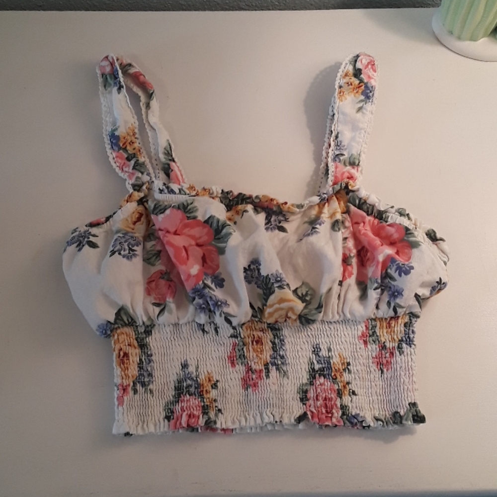Floral crop top